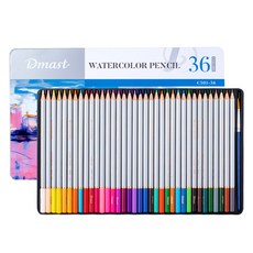 Dmast 丹途 專業級水彩色鉛筆, 1套, 36色