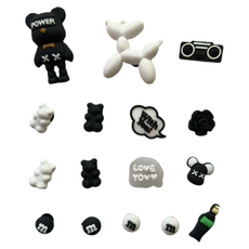 아이코어스 실내화 악세사리 장식 파츠 16p 세트, 혼합색상, 1세트