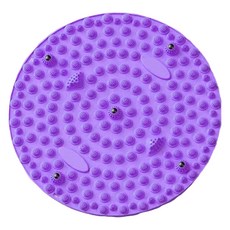 헬씨닷 원형 실리콘 발지압매트, 1개, 퍼플