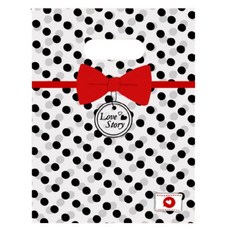 데이리듬 미니 선물 손잡이 포장백 20 x 30 cm, 리본, 20개