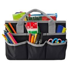 City Company多功能多口袋帆布畫具包 黑色