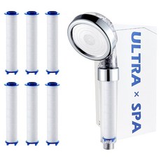 Ultra蓮蓬頭 001+Spa濾芯 6入組, 1組, 混色