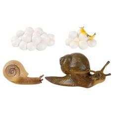 캐스비 네이처 성장과정 피규어 달팽이 세트, 1세트