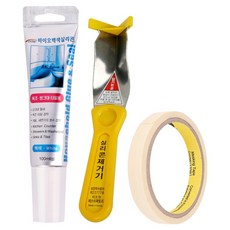 Y-net 生物矽利康 白色 + 矽利康去除劑 + 15m 遮蔽膠帶 套組, 1套