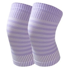 Gold Pang 針織材質高彈力護膝 紫色, 2個