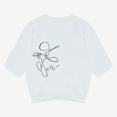 베스띠벨리 여성용 드로잉 루즈핏 블라우스 BKBAD2485