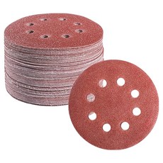 OON 圓形砂紙 研磨砂紙 8孔 400號 125mm, 50個