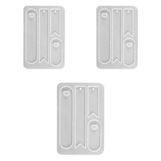 Fix9 藝術樹脂模具 橢圓形 小號 3入, 單一顏色