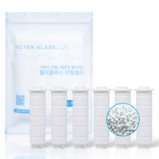 FILTER KLASS Nature Living Mulssen蓮蓬頭適用除氯濾芯, 無香味, 6支