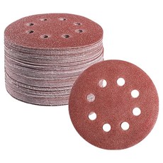 OON 圓形砂紙 打磨砂紙 8孔 240號 125mm, 50個