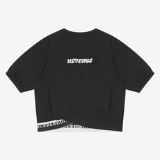 베스띠벨리 여성용 레터링 사선 반팔 티셔츠 BKIBD2818