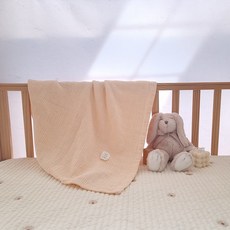 아이레빗 유아용 사계절 순면 에어리코튼 블랭킷, 코랄