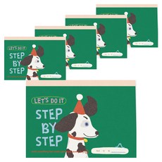 헬로우모리스 스텝 15칸 노트, 혼합색상, 5개