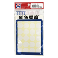 華麗牌 彩色標籤 WL-2032, 288張, 1包, 白色