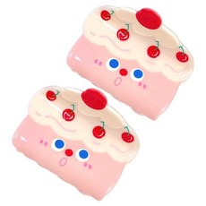 패션플로우 팬시 큐트 머리집게 중형 집게핀 2p