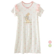 Kids Day 女童圓點荷葉邊兔子睡衣