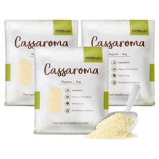 로마샌드 카사로마 레귤러 응고형 고양이 모래 혼합입자, 3개, 4kg