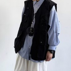 男款 DM 寬鬆版口袋露營背心