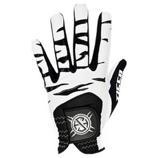 SEVEN HILLS 女款萊卡矽膠老虎高爾夫手套 左手著用, 白色, 1個