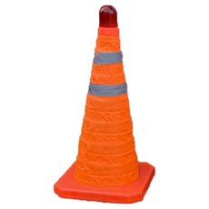 LED可折疊反光交通錐緊急燈套組, 1套, 橘色