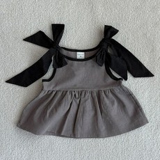 BEBENINE 女童肩部蝴蝶結上衣