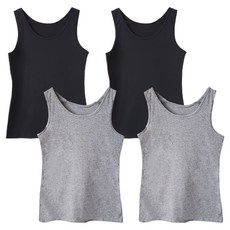 올리비아바비 국내생산 베이직 면 스판 나시 4p