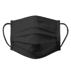 하하마스크 일회용 컬러 덴탈 마스크 소형, 30개입, 1개, 블랙