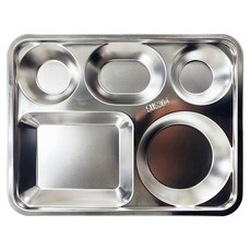 Rebon幼兒用不鏽鋼3菜餐盤 293*230*25mm, 單一顏色, 1個, 單品