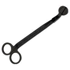 Laventia 圓形家用蠟燭剪刀, 黑色, 1個