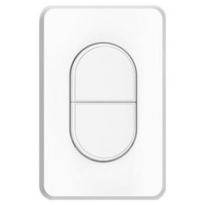 CLICKTAP PLANO 2孔 埋入式 單切開關 白色, 1個