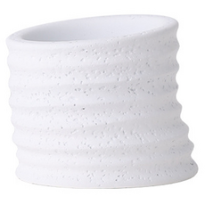 Toppia 簡約香氛蠟燭盤 燭台 GL024, 純白色