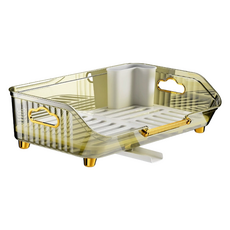 B2WIN 多功能碗盤瀝水架, 綠色, 1層, 1個