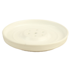 Toppia 高級香氛蠟燭盤 燭台 10.5 x 10.5 x 1.6 cm, 白色