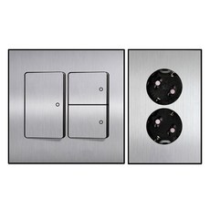 Boedam 3開關內建跳線 + 嵌入式2孔插座組, 1套