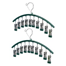 타미나요 편리한 빨래 10핀 집게, 세피아, 2개