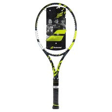 BABOLAT 2023 Pure Aero 98球拍, 純粹的空氣動力, 灰色+黃色+白色, 1個
