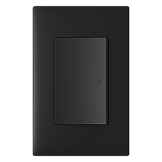 Legrand 羅格朗 Apella 黑色簡約單聯開關, 1個