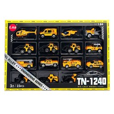 TNA IIL 合金壓鑄金屬賽車迷你工程車, 1個, 混合顏色