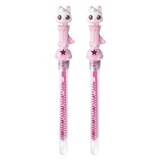 위시캣 아이냥 큰방울 버블스틱 160ml 2P, 혼합색상, 2개