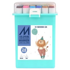 Sina Art 超級可水洗雙頭麥克筆組, 1套, 24色