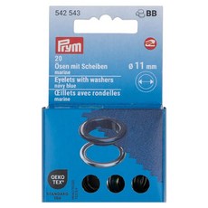 Prym 墊圈補充雞眼扣 11mm 542543 20入, 1套, 海軍藍