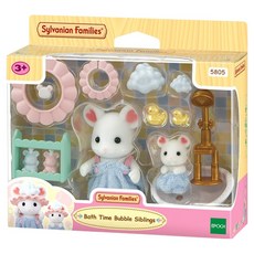 EPOCH Sylvanian Families 森林家族 棉花糖老鼠的洗澡遊戲公仔組 5805, 1個