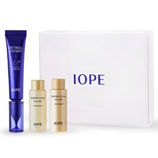 IOPE 艾諾碧 視黃醇撫紋精華乳0.1% 30ml+緊緻乳液 18ml+柔膚水 18ml組, 1組