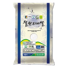 동송농협 2025년 햅쌀 두루웰 철원오대쌀 백미, 상, 4kg, 1개