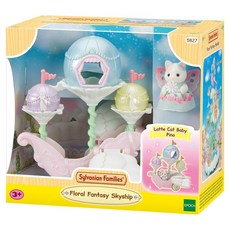 EPOCH Sylvanian Families 森林家族 拿鐵貓的夢想飛船公仔 5827, 1個