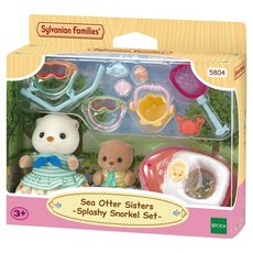 EPOCH Sylvanian Families 森林家族 海獺姐妹的閃亮浮潛玩具組 5804, 1個