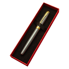 Miso-roun 微笑禮品商務鋼筆組, 灰色 + 基本盒, F