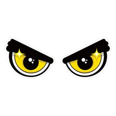 뭉키데코 안전 거리 유지 반사 스티커 중형, 집중 001, 1개