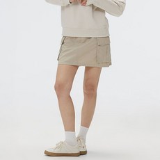 여성용 통기성 카고 미니 면 스커트 SPWHF23G12