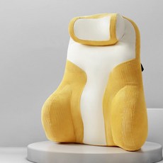 soonZAM 改善姿勢護腰支撐墊靠背, 黃色